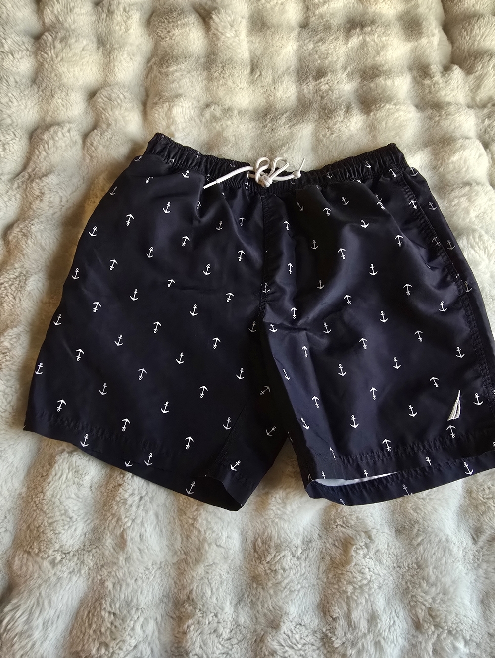 Nautica Anchor Swim Trunks in Navy